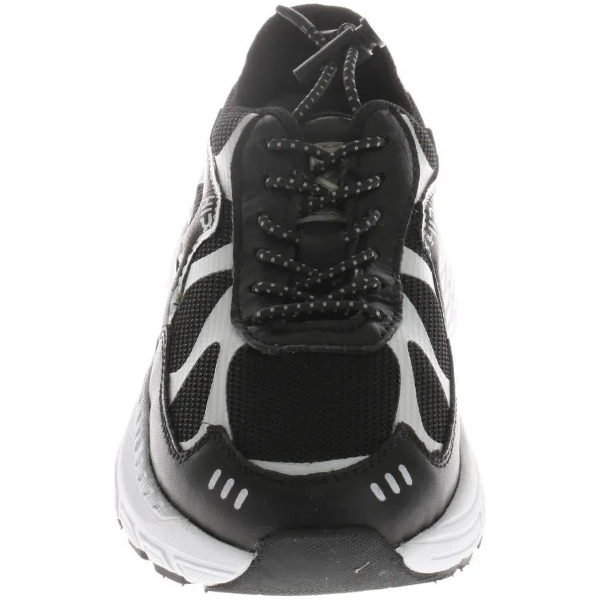 Hip leren sneakers met print - zwart/wit, foto 4