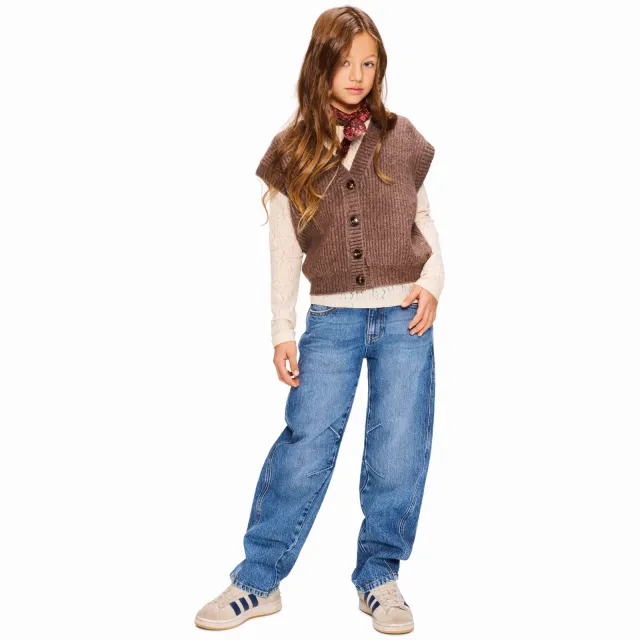 Retour Jeans Pippa barrel jeans - mediumblauw Medium indigo denim