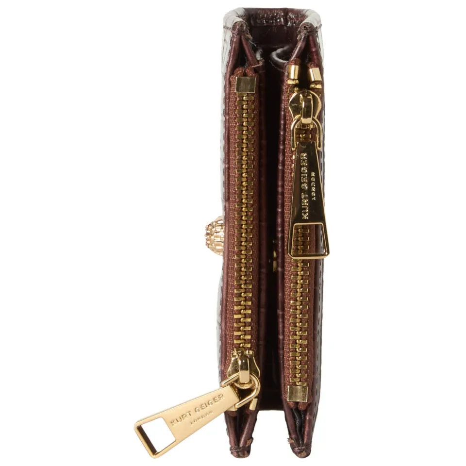 Kurt Geiger portemonnee Shoreditch donkerbruin, foto 4