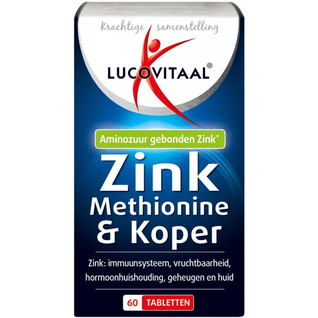 Lucovitaal Zink Methionine & Koper tabletten