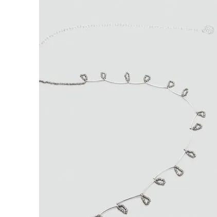 Mango TEEN riem - zilver, foto 3