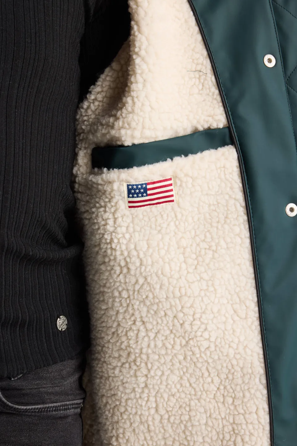 America Today regenjas groen, foto 6