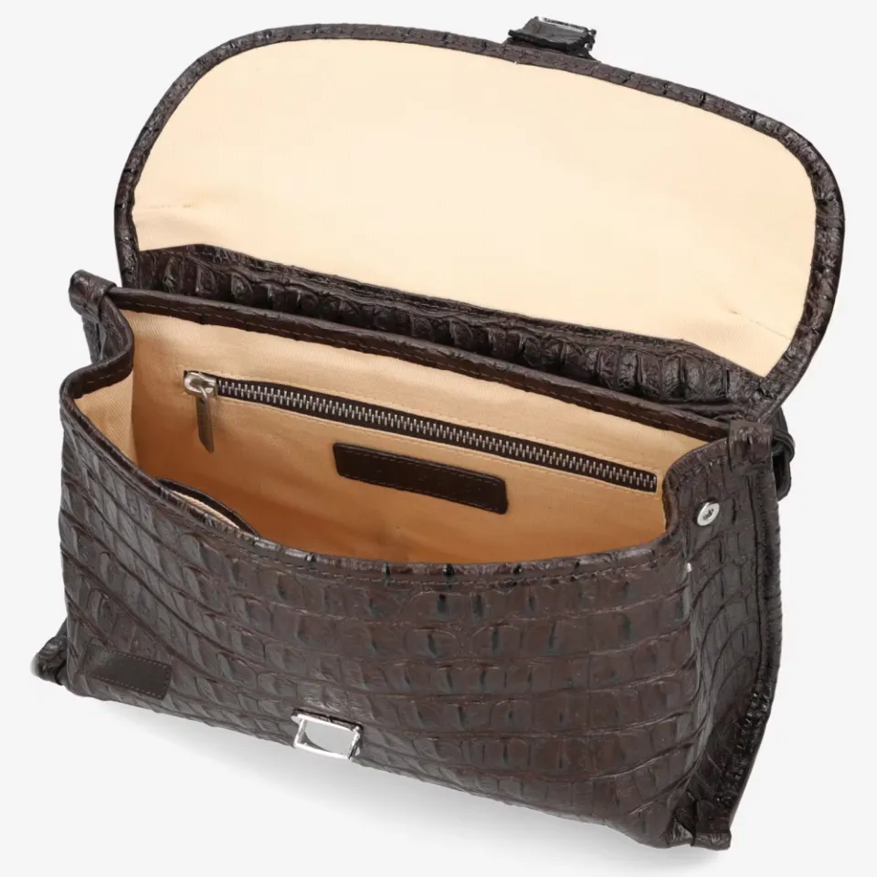Shabbies Amsterdam Pleun crossbody tas donkerbruin bruin, foto 2