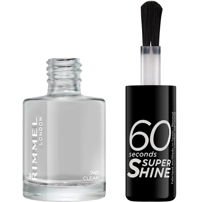 Rimmel London 60 Seconds Super Shine nagellak 740 Clear, foto 2
