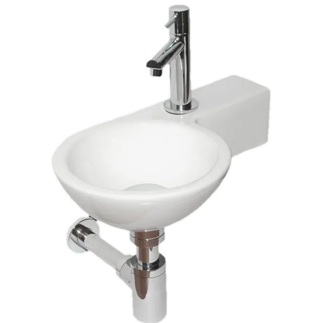 Best Design Fonteinset Best Design Step One Pack Kraangat Rechts Rond Wit