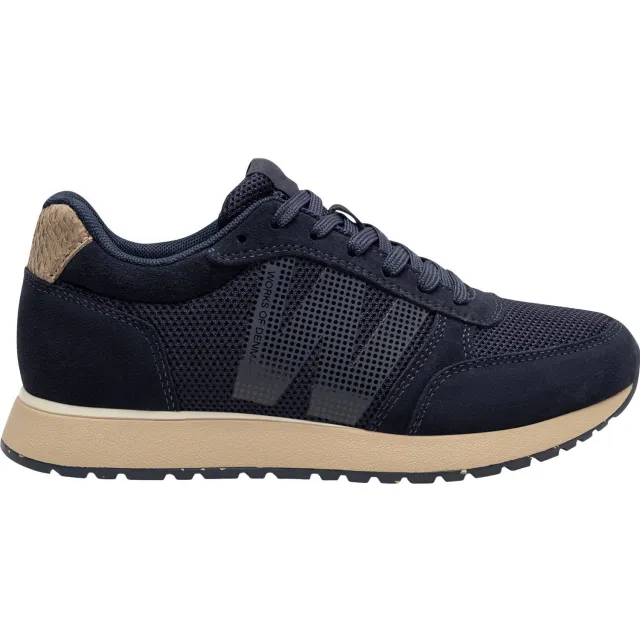 Woden Ydun Icon II leren sneakers - donkerblauw