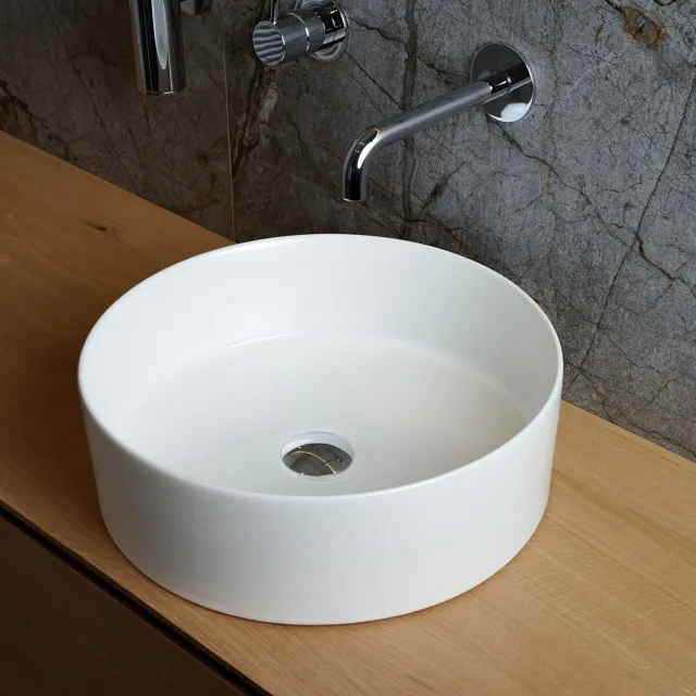 Loutro Waskom Loutro Mc Delly M Rond 40x40x12 cm Mat Wit Loutro