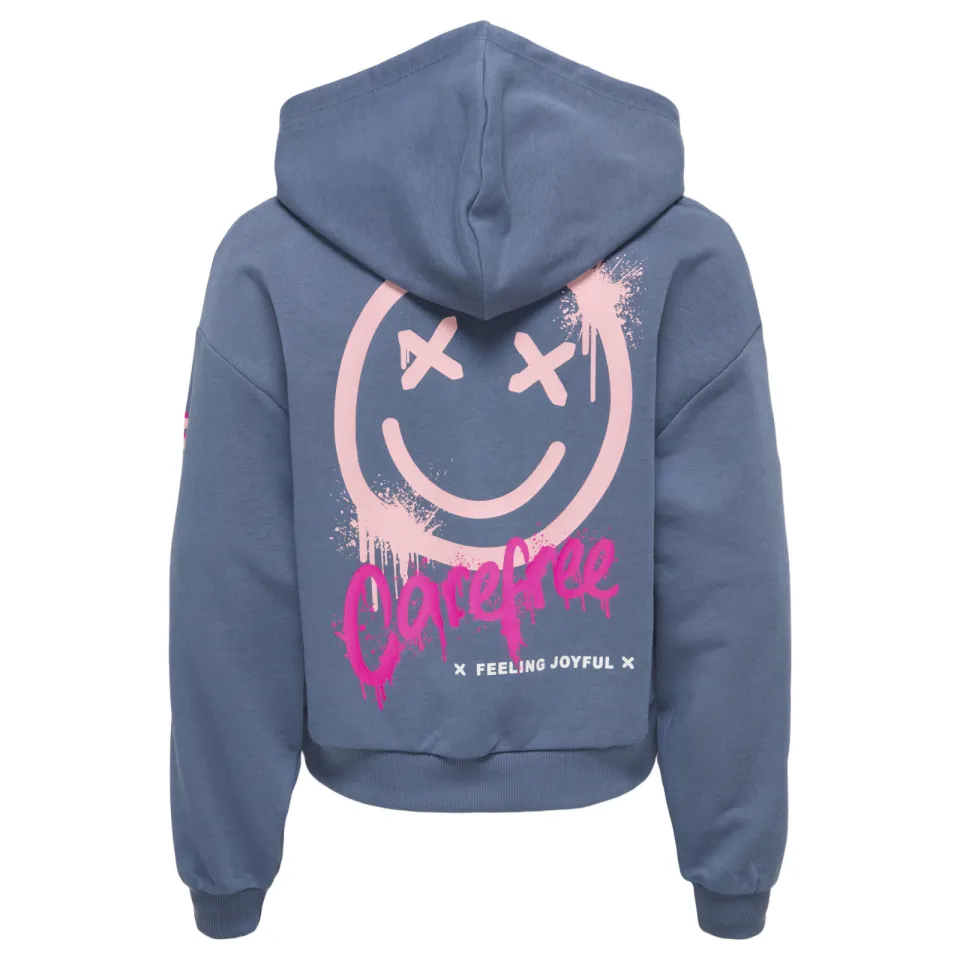 KIDS ONLY GIRL hoodie met backprint blauw, foto 2