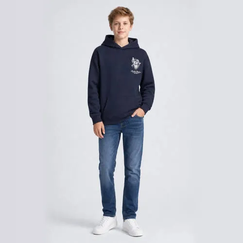 Petrol Industries hoodie met backprint - donkerblauw, foto 3