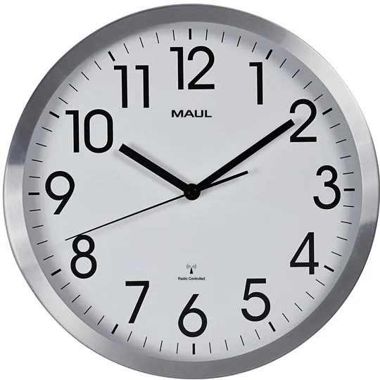 Maul MAULmove radiogestuurde wandklok zilver, foto 3