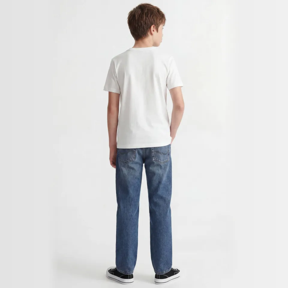 Jack & Jones Junior logo T-shirt wit, foto 5