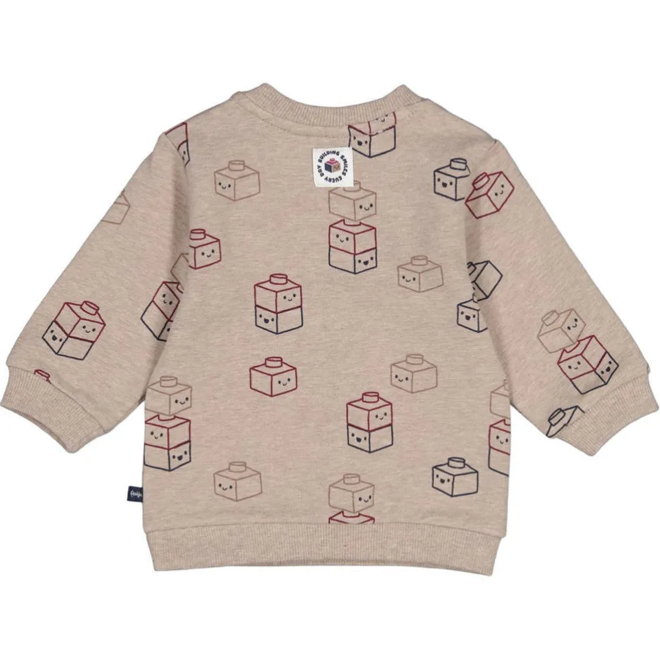 Feetje sweater Built for Fun - taupe, foto 2