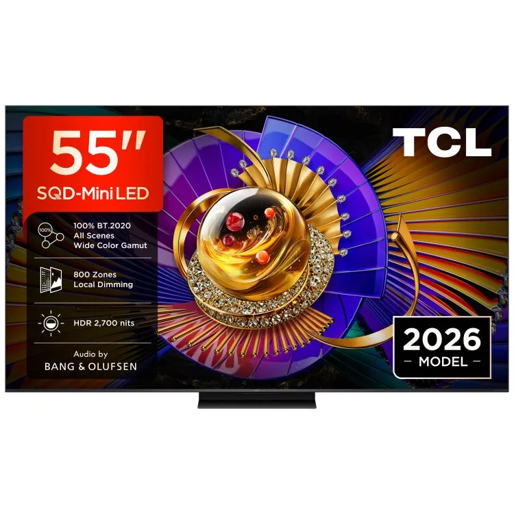 TCL 55MSQLED85L televisie zwart, foto 4