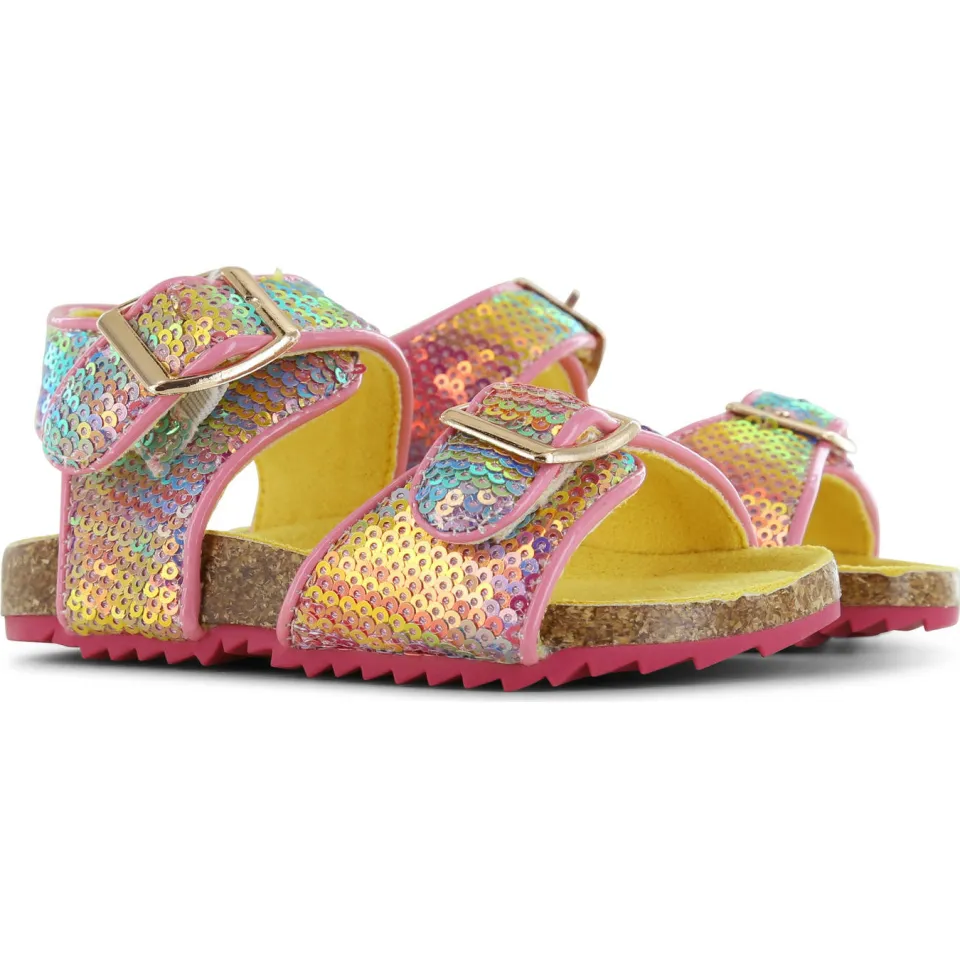 Go Banana's sandalen met pailletten roze, foto 4