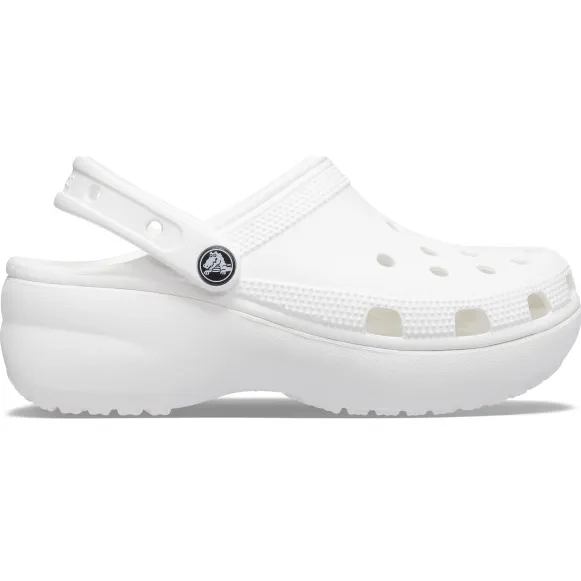Crocs Women's Classic Platform Clog - Sandalen, wit