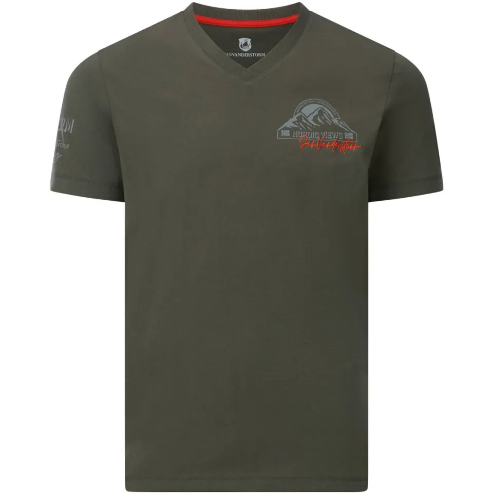Jan Vanderstorm Jendur T-shirt olijfgroen, foto 3