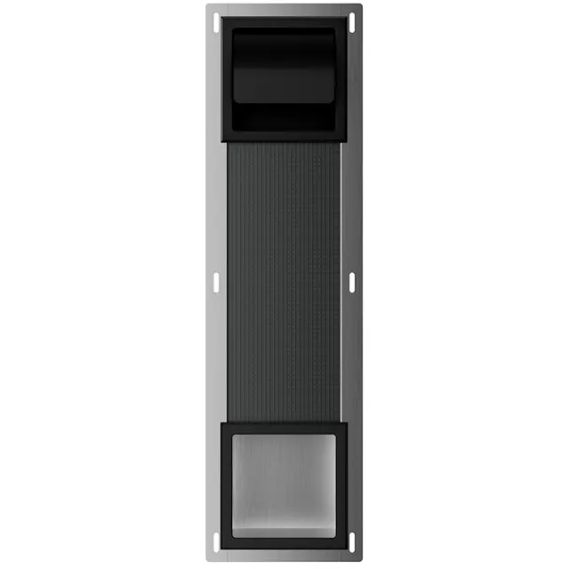 Boss & Wessing Toiletrolhouder met Klep en Reserverolhouder Inbouw BWS Milan Mat Zwart