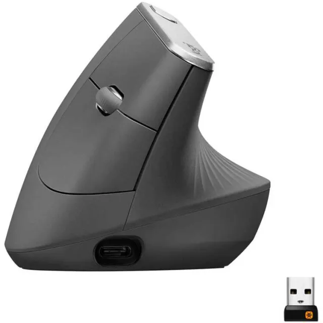 Logitech MX Vertical draadloze muis grafiet
