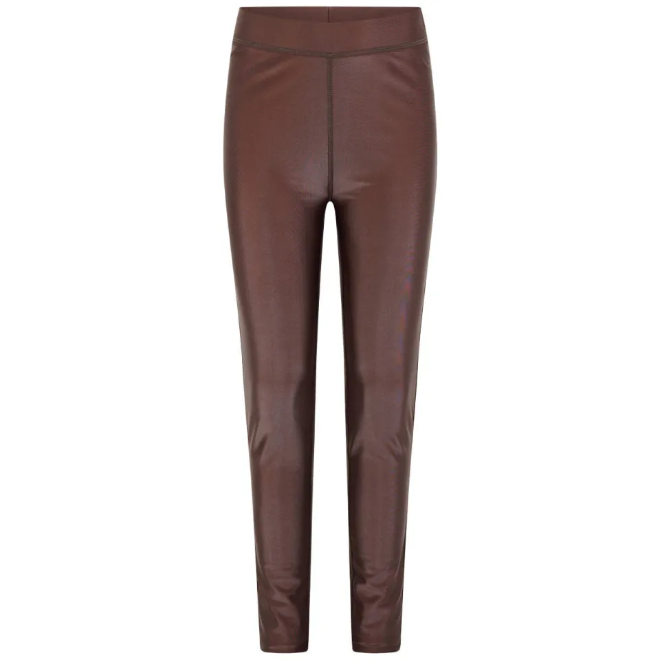 Shoeby imitatieleren skinny legging donkerbruin, foto 2