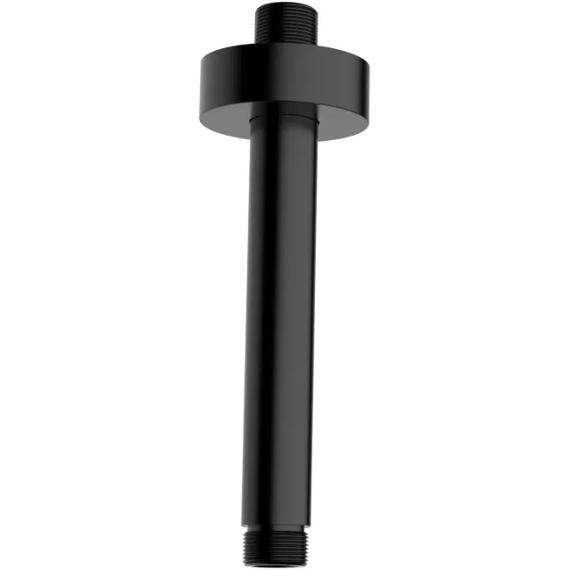 Boss & Wessing BWS Douche-Arm Luxe Rond Plafondbevestiging 15 cm Mat Zwart Wit Chroom