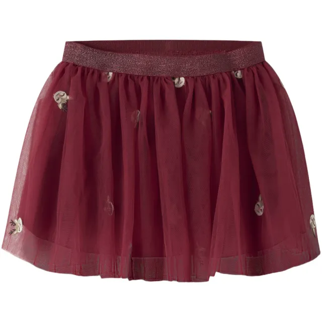 NAME IT tule A-lijn rok rood