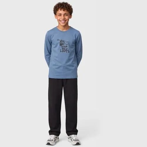 s.Oliver longsleeve met tekst blauw, foto 3