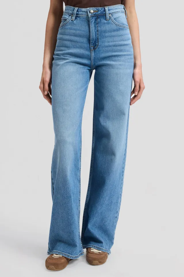 Lee wide leg jeans - mediumblauw, foto 3