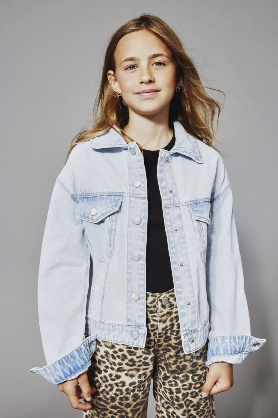 NAME IT spijkerjas lichtblauw light blue bleached denim, foto 6