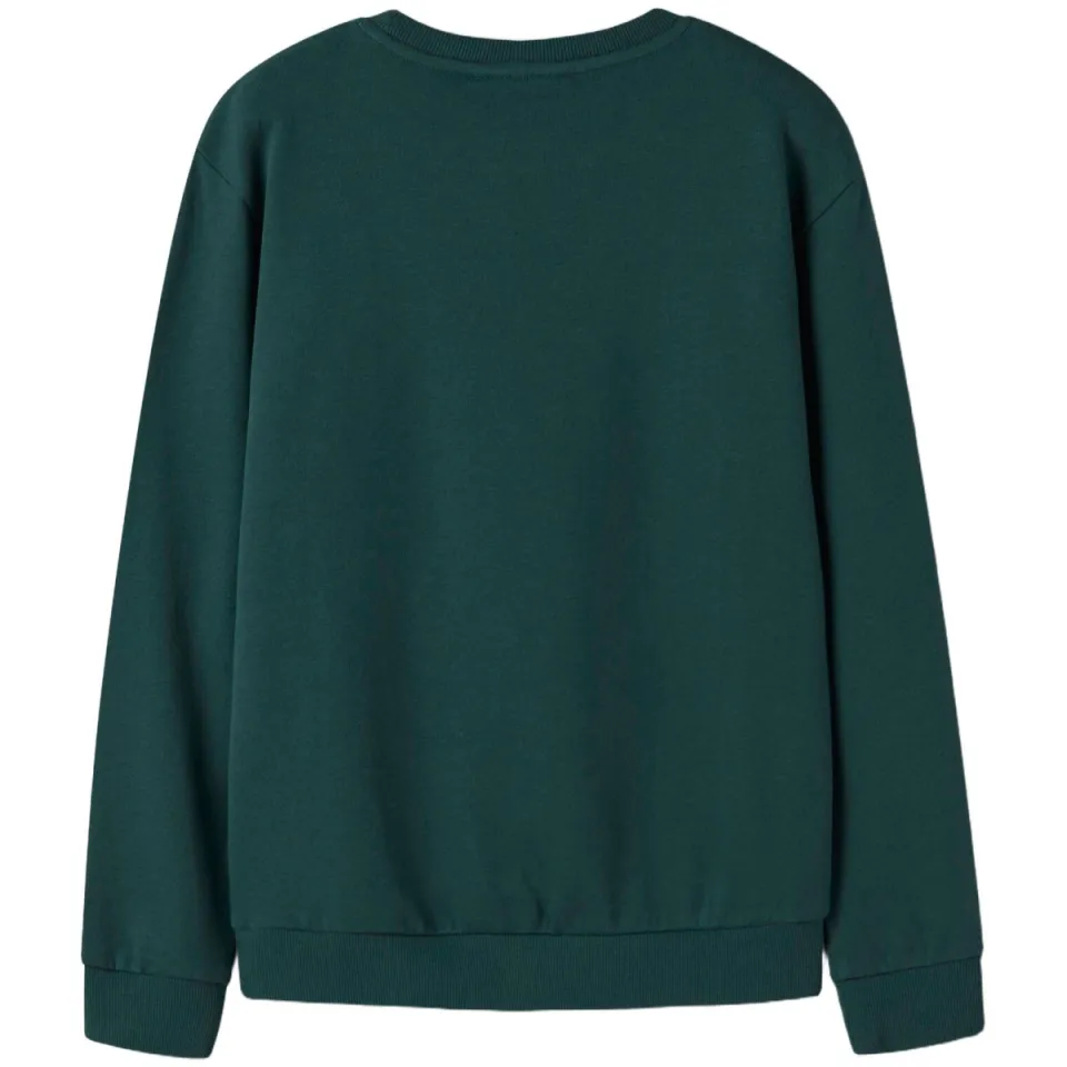 NAME IT KIDS sweater met print - groen, foto 3