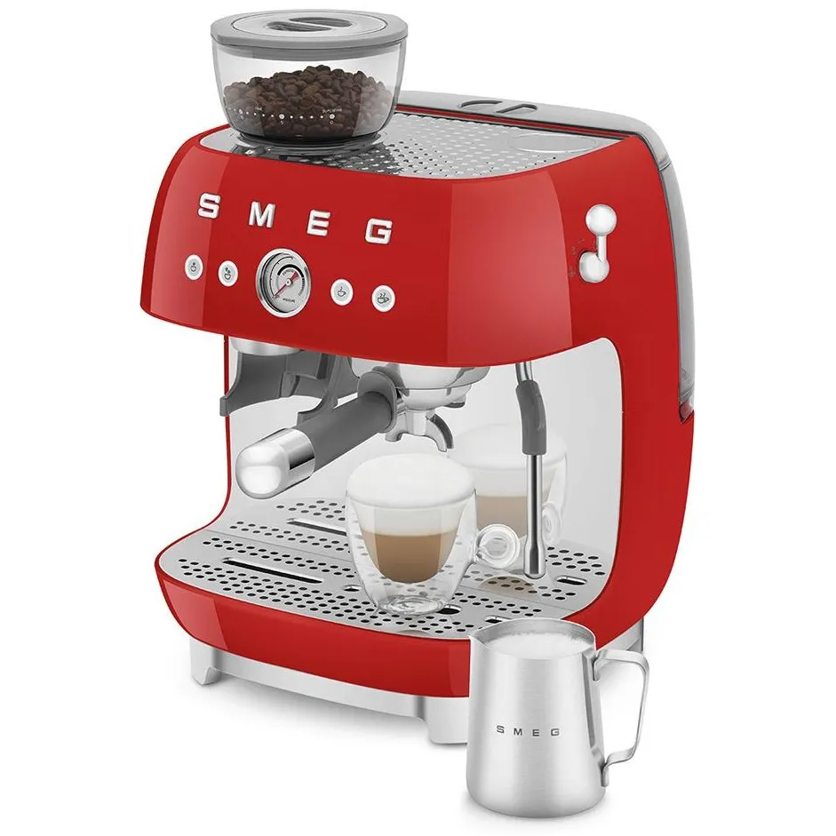 Smeg EGF03RDEU espressomachine rood, foto 3