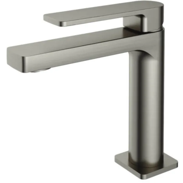 Wastafelkraan Hotbath Gal 16.3 cm Geborsteld Nikkel PVD