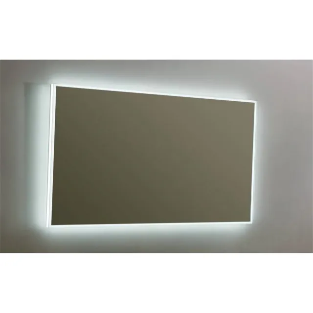 Sanilux Spiegel Sanilux Mirror Infinity 120x70x4,1 cm Aluminium met LED Verlichting en Spiegelverwarming