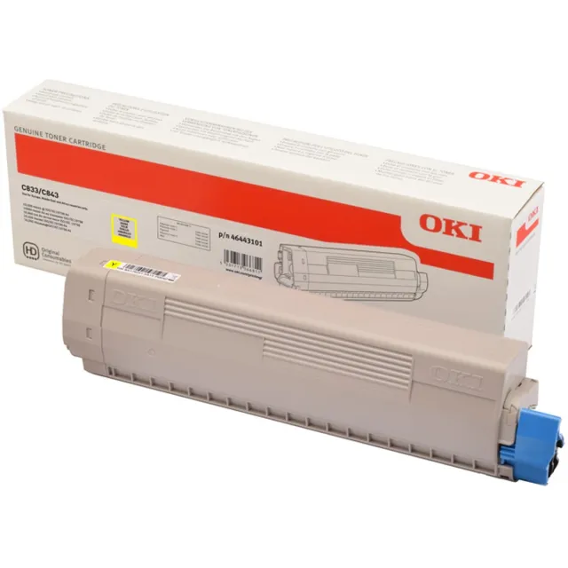 Oki toner yellow, 10000 pagina's