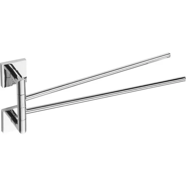 Sapho Dubbele Handdoekhouder Sapho X-Square Draaibaar 42 cm Chroom