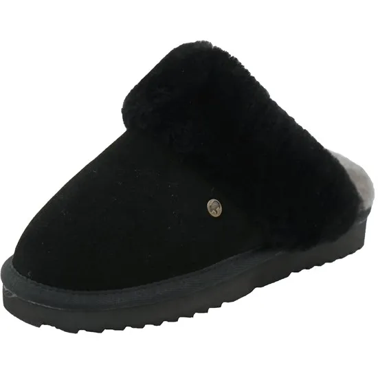 Warmbat Flurry Pantoffels zwart Suede, foto 2