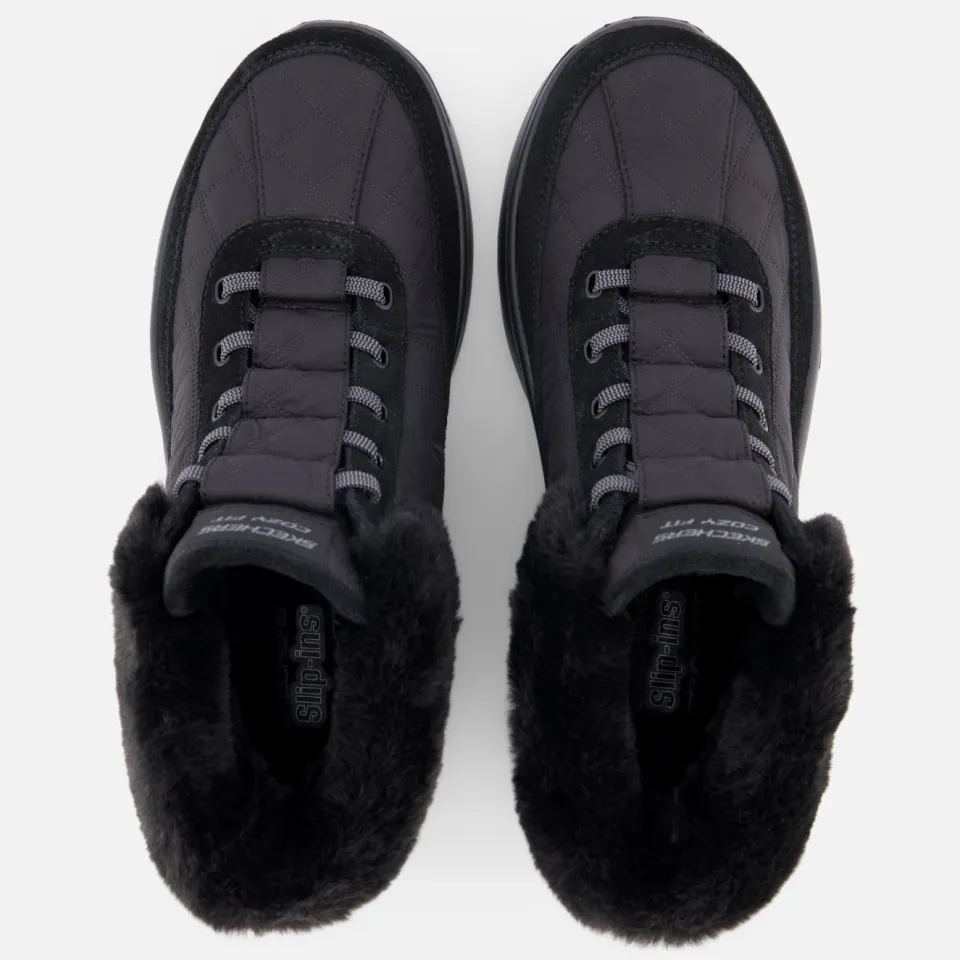 Skechers Slip-Ins Cozy Fit veterboots zwart, foto 4