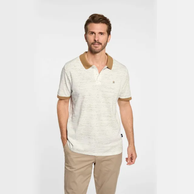 Babista regular polo FARNELLO ecru beige
