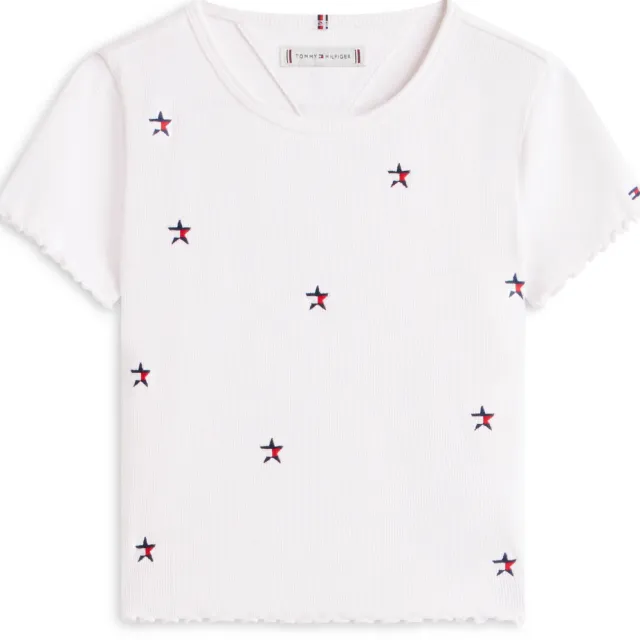 Tommy Hilfiger t-shirt met borduursels wit, foto 2