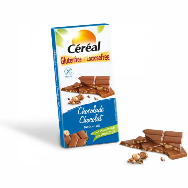 Céréal melkchocolade tablet met hazelnoot