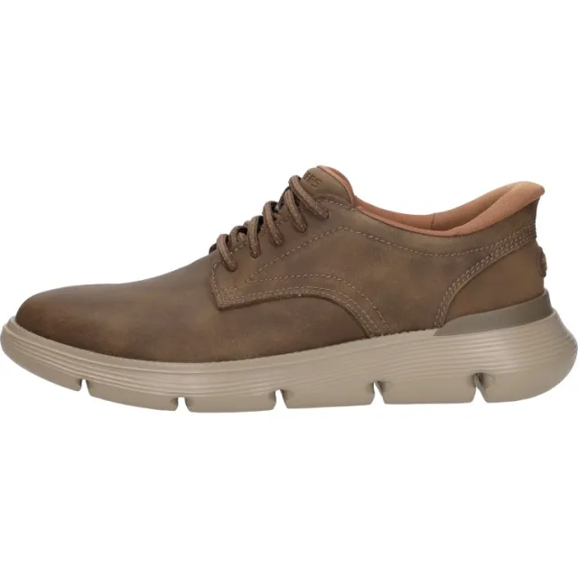 Skechers Garza leren sneakers middelbruin, foto 2