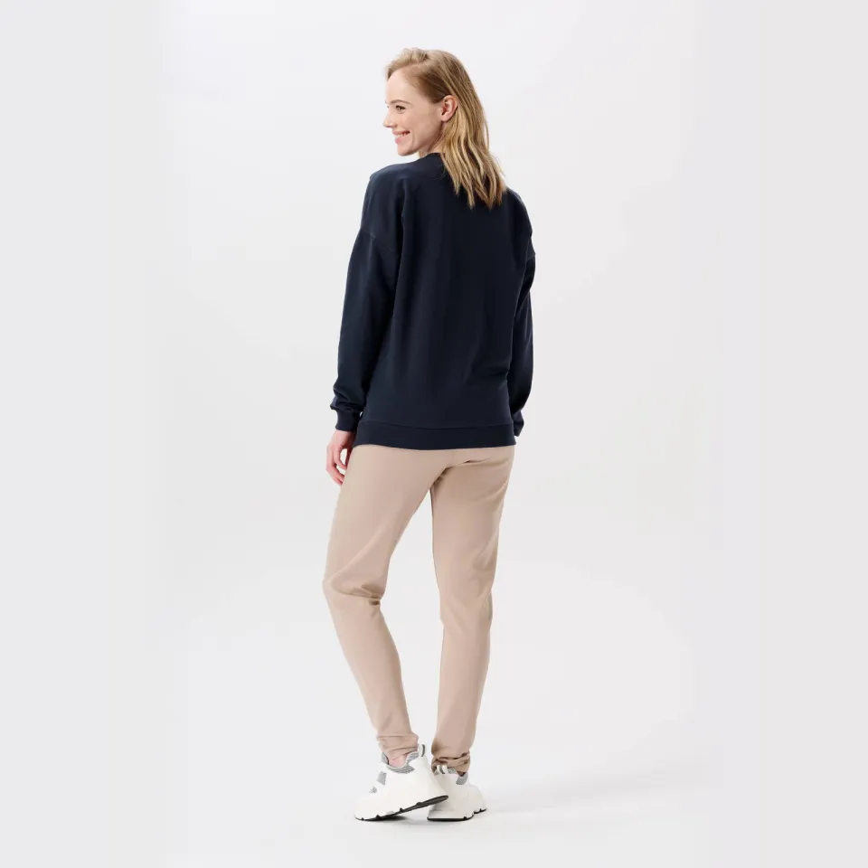 Noppies maternity zwangerschaps- en voedingssweater Lesy donkerblauw, foto 4