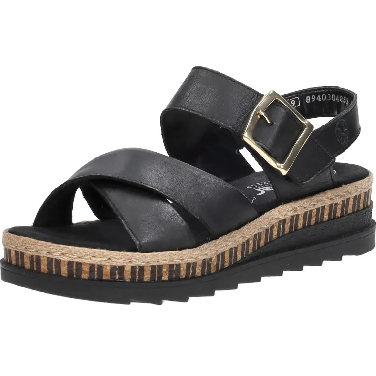 Rieker sandalen zwart, foto 4