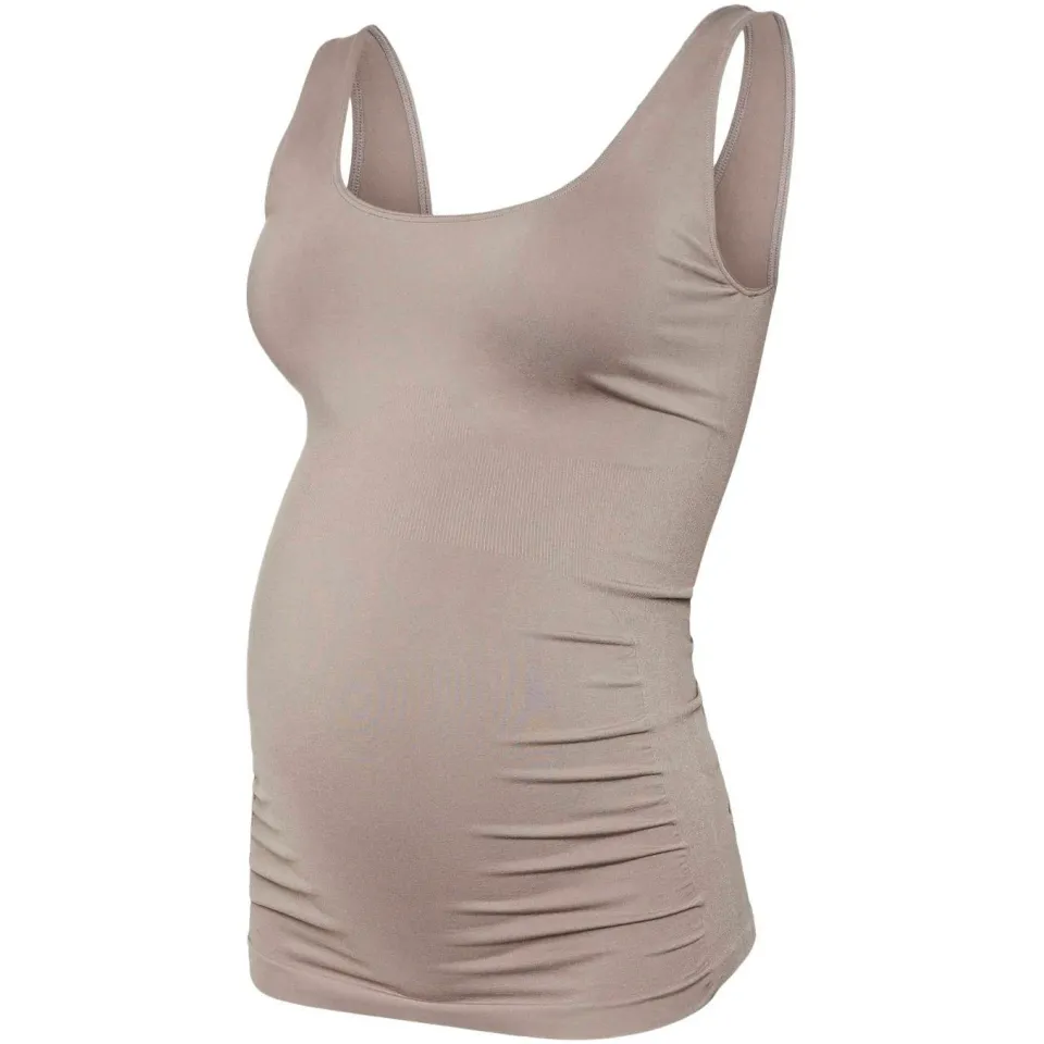 Mamalicious MLHEAL zwangerschapshemd taupe, foto 2