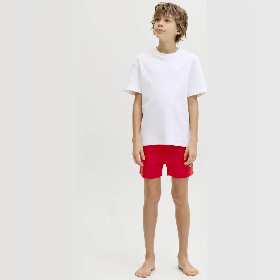Jack & Jones JUNIOR zwemshort rood