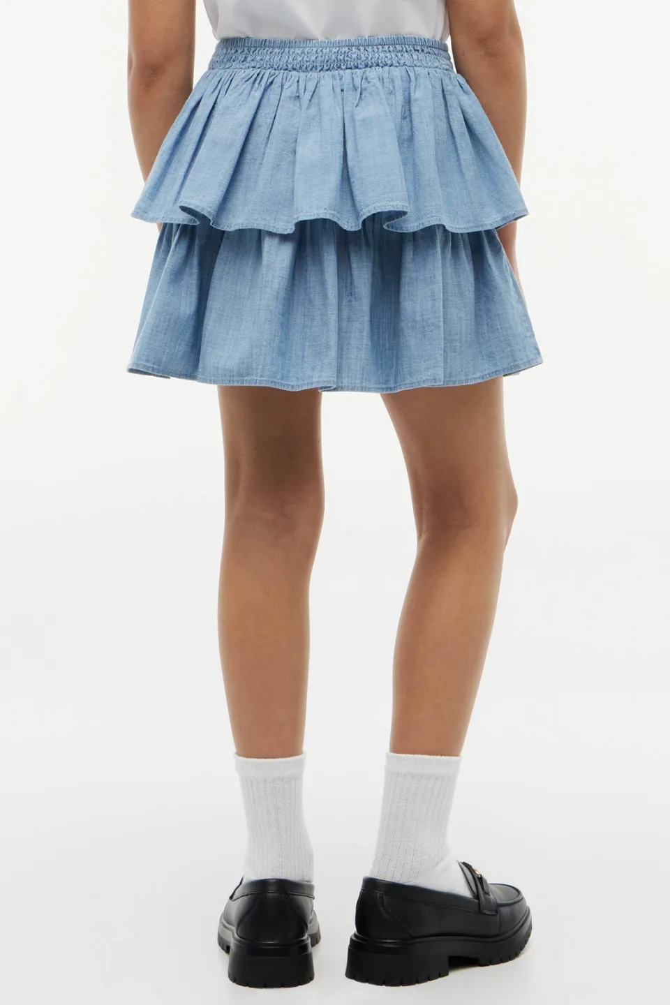 Tommy Hilfiger spijkerrok lichtblauw light blue denim, foto 5