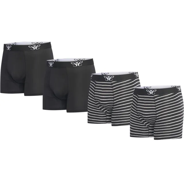 Cappuccino Italia Boxers Cappuccino Italia 4-Pack Boxers Zwart