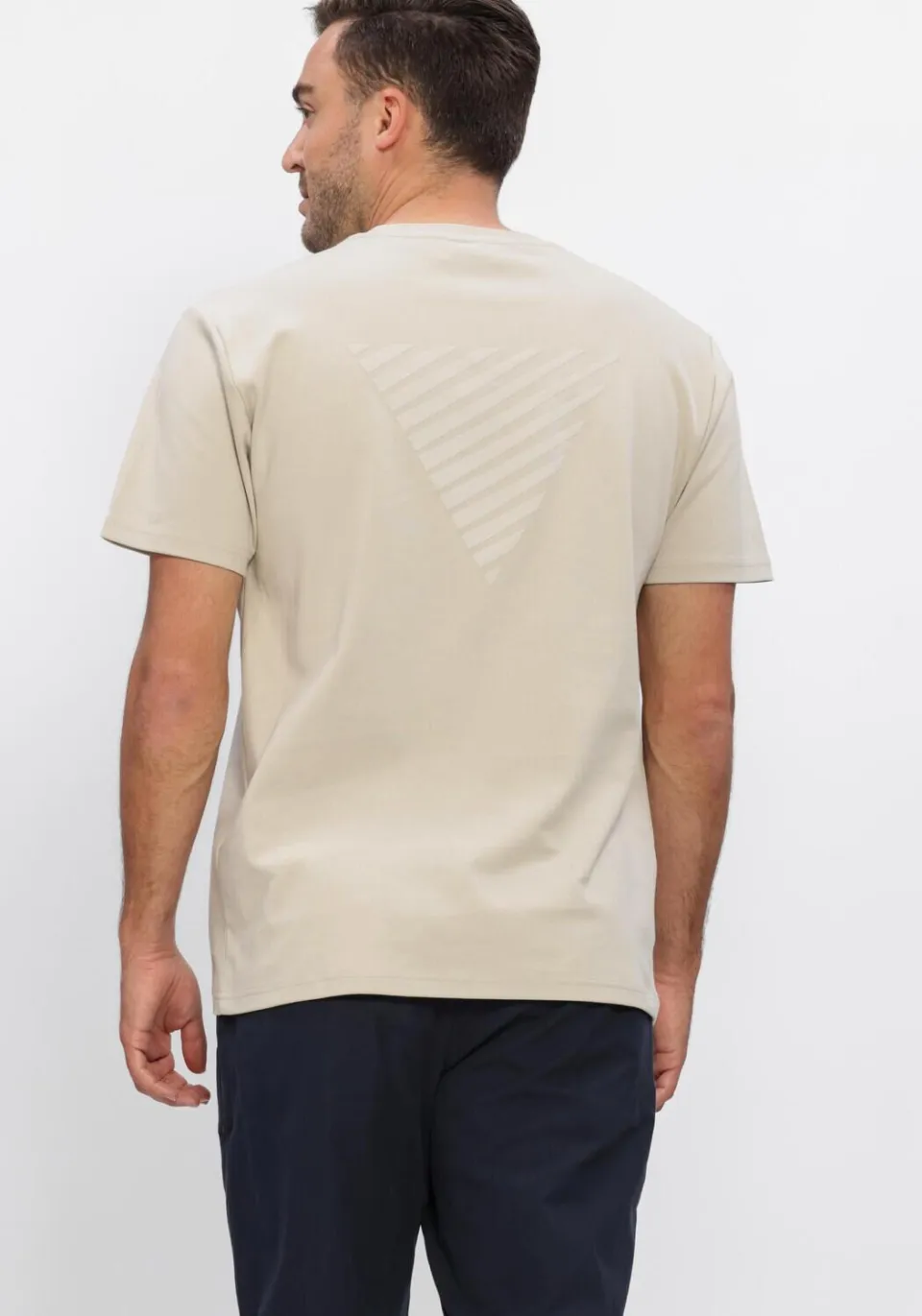 Pure Path regular T-shirt met backprint zand, foto 5
