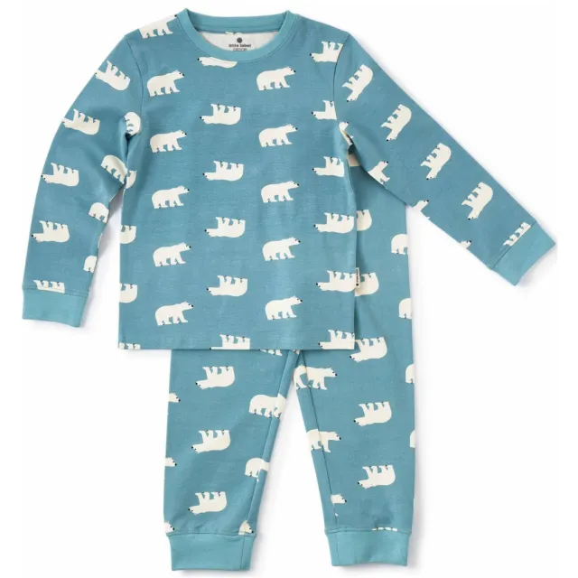 Little Label pyjama met all over print blauw ronde hals, foto 2