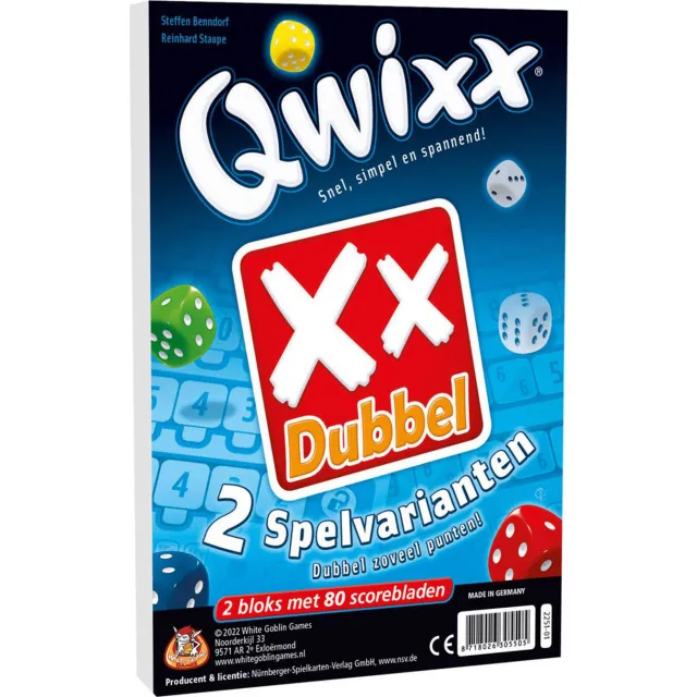 White Goblin Games Qwixx Dubbel dobbelspel