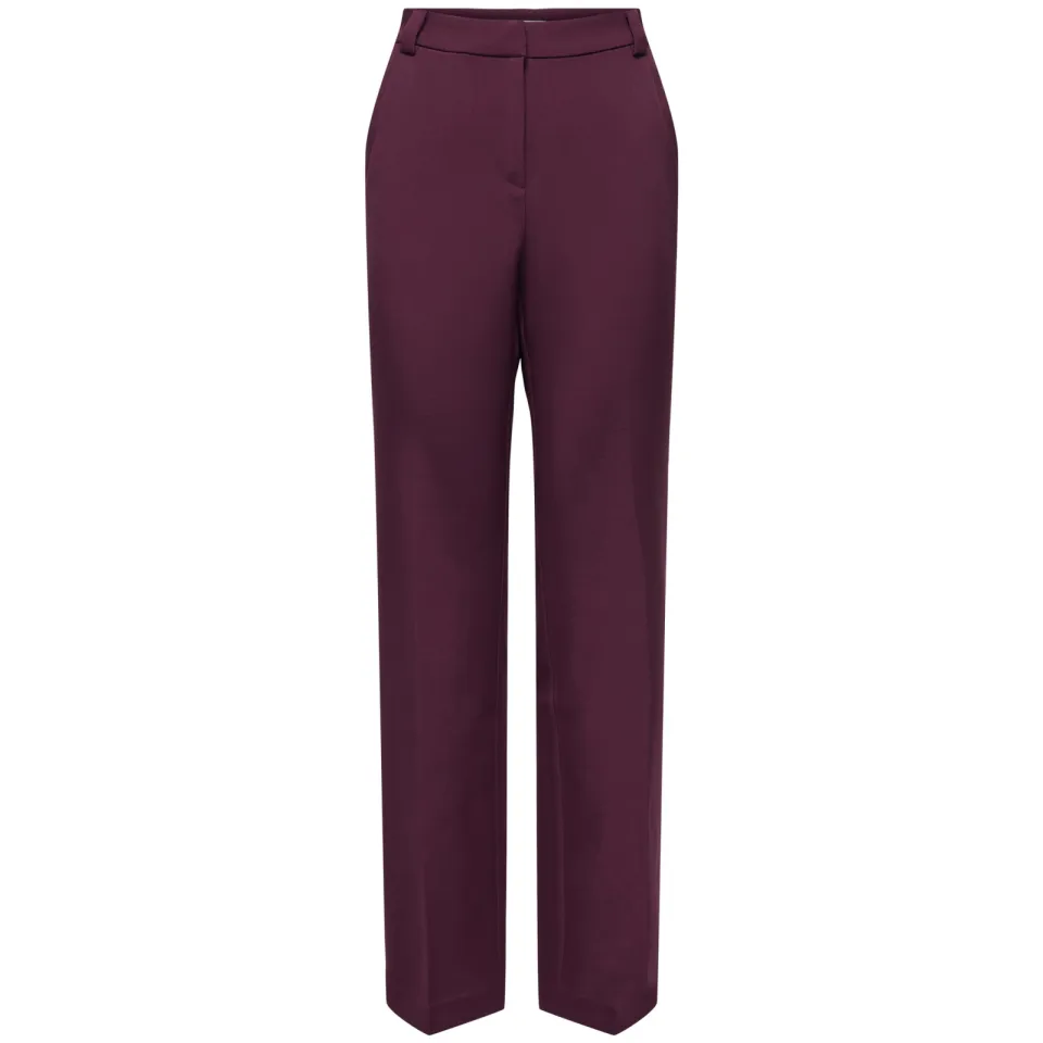 Only Onlastrid flared broek donkerrood, foto 2